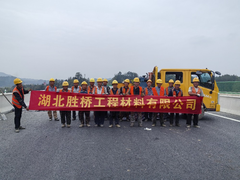 咸宁市通山县咸九高速2标80型160型伸缩缝安装